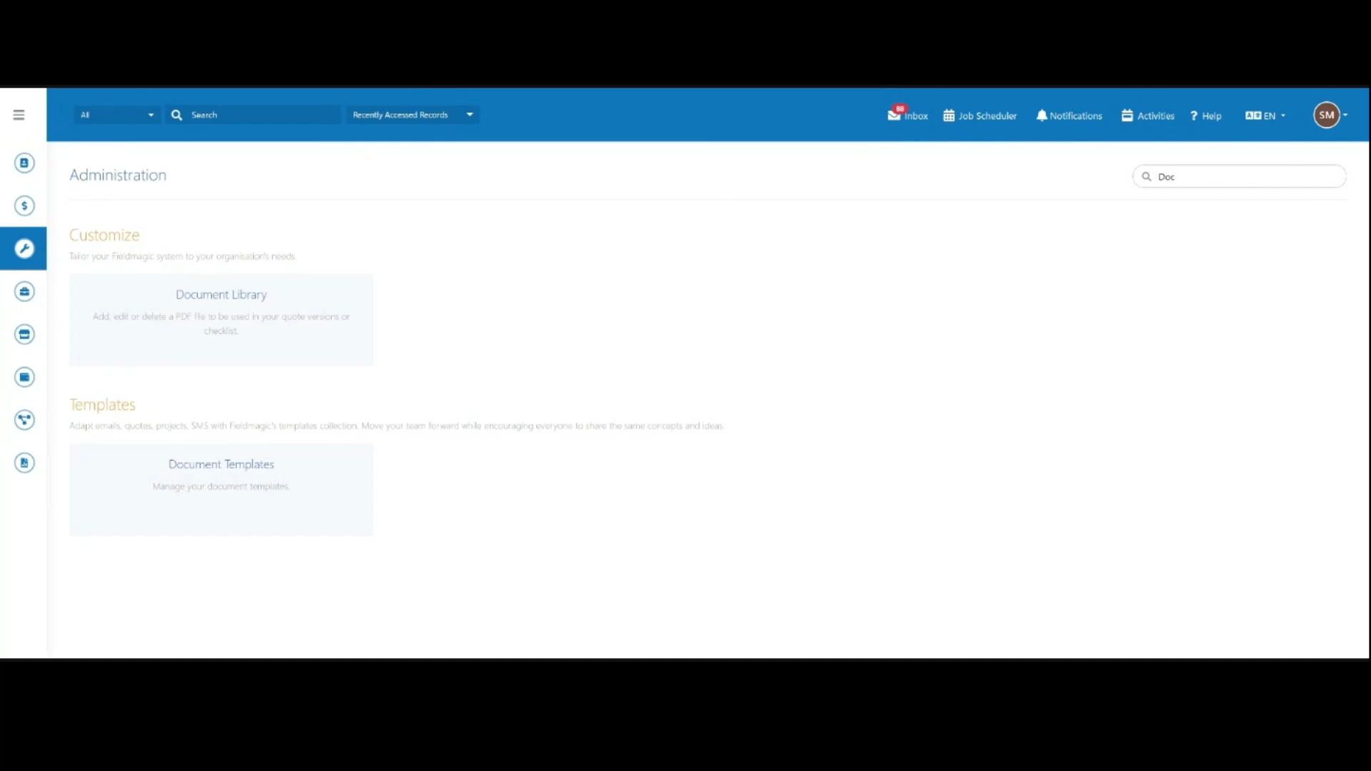 Criar e Personalizar um Modelo de Documento - Passo 1