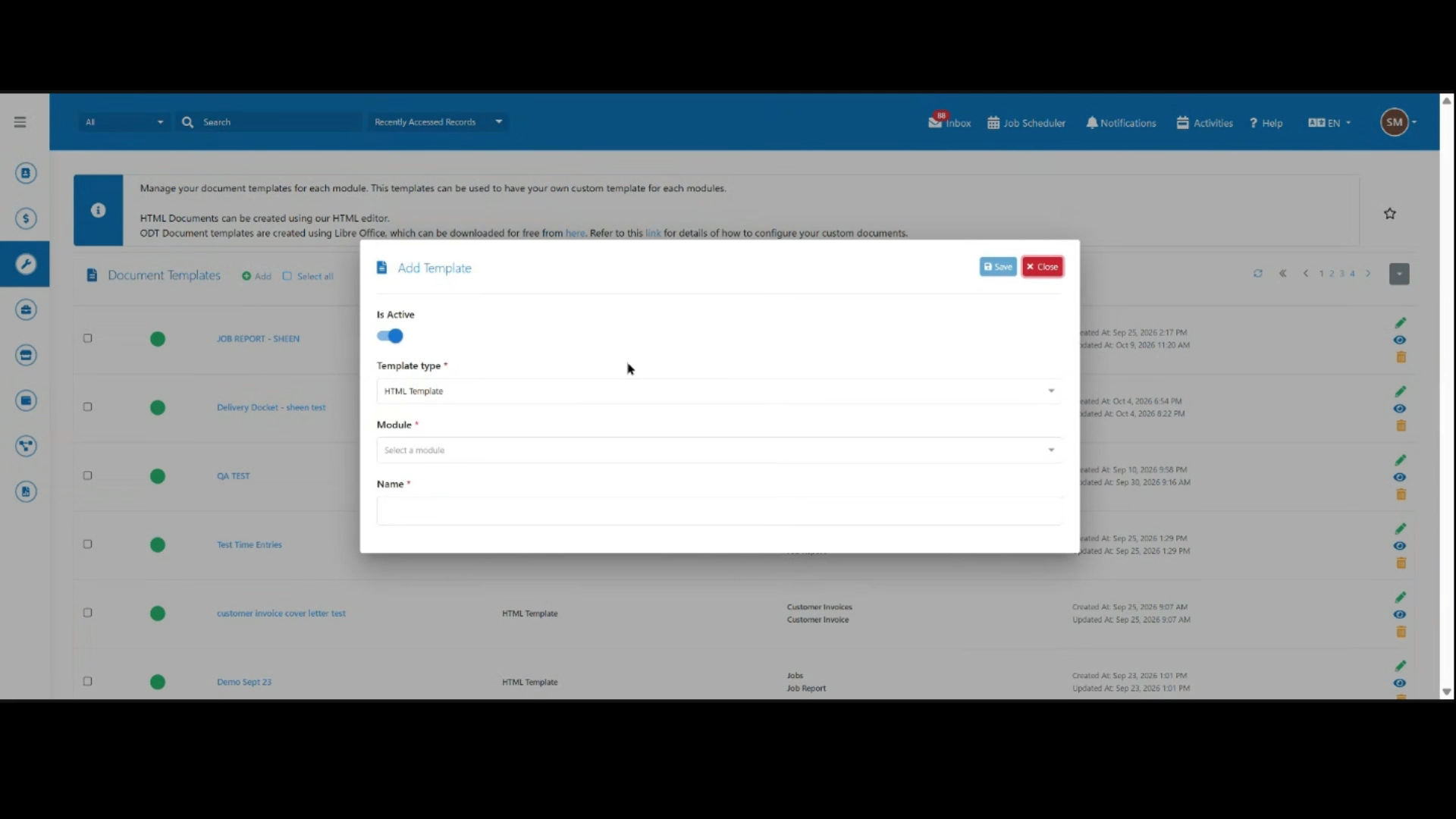 Criar e Personalizar um Modelo de Documento - Passo 2