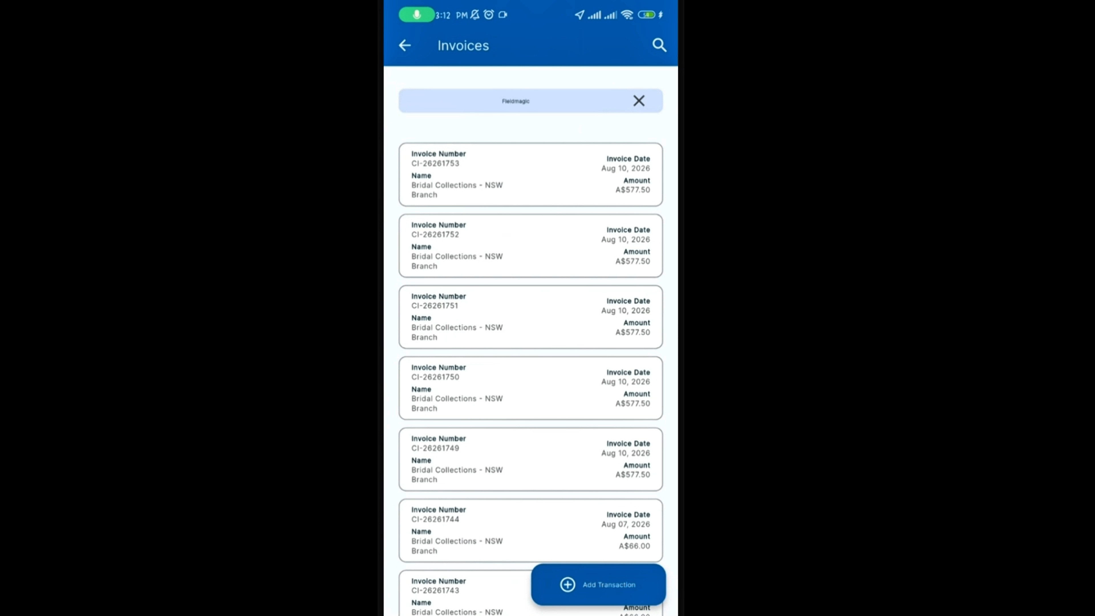 Utiliser le Point de Vente (PDV) dans FieldMagic - Étape 2